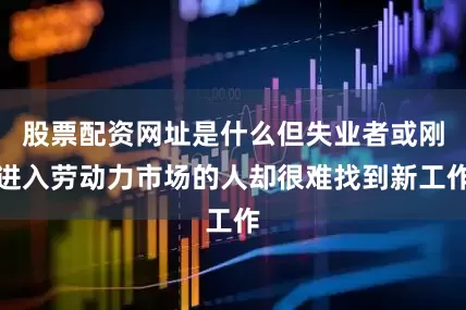 股票配资网址是什么但失业者或刚进入劳动力市场的人却很难找到新工作